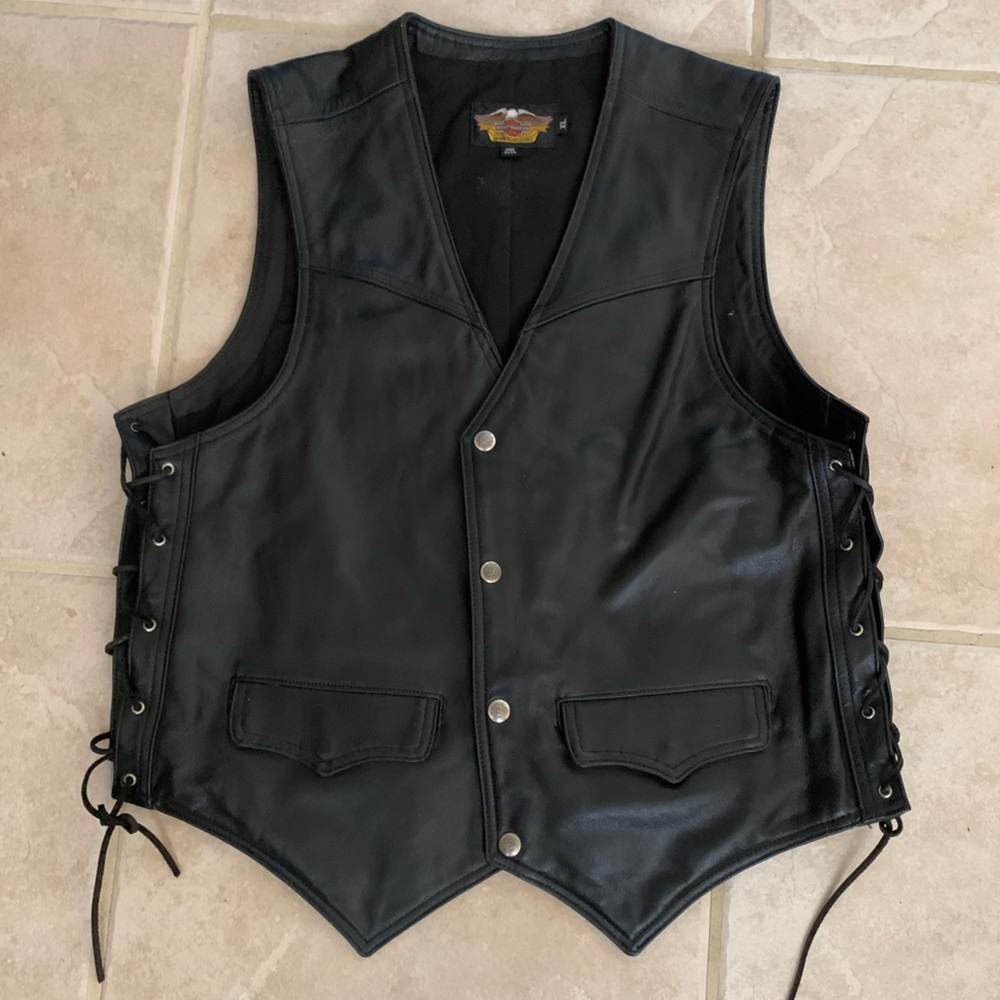Harley Davidson leather vest